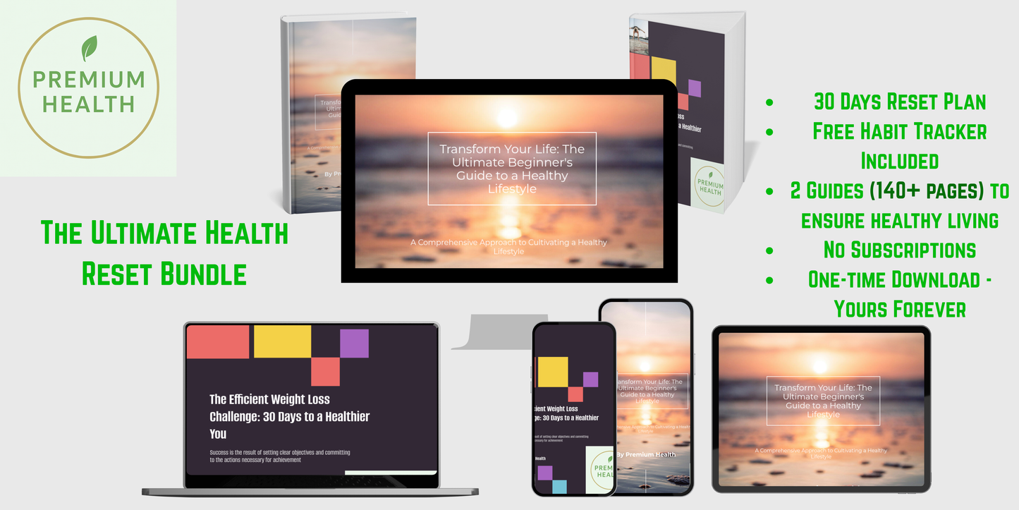 The Ultimate Health Reset Bundle By Premium Health (140+ Pages)